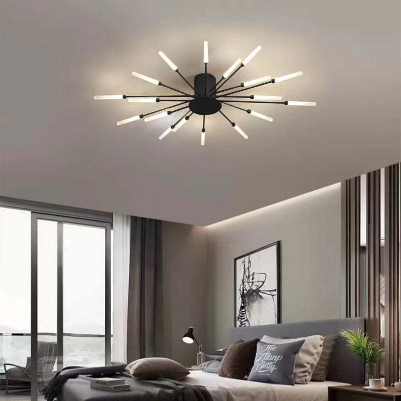 Vuurwerk Plafondlamp – Moderne LED Kroonluchter met Scandinavisch Design voor Woonkamer, Slaapkamer & Kinderkamer