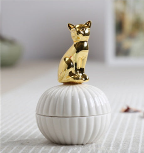 Decoratieve Opbergpot Met Dierenbeeld Voor Een Stijlvol Interieur