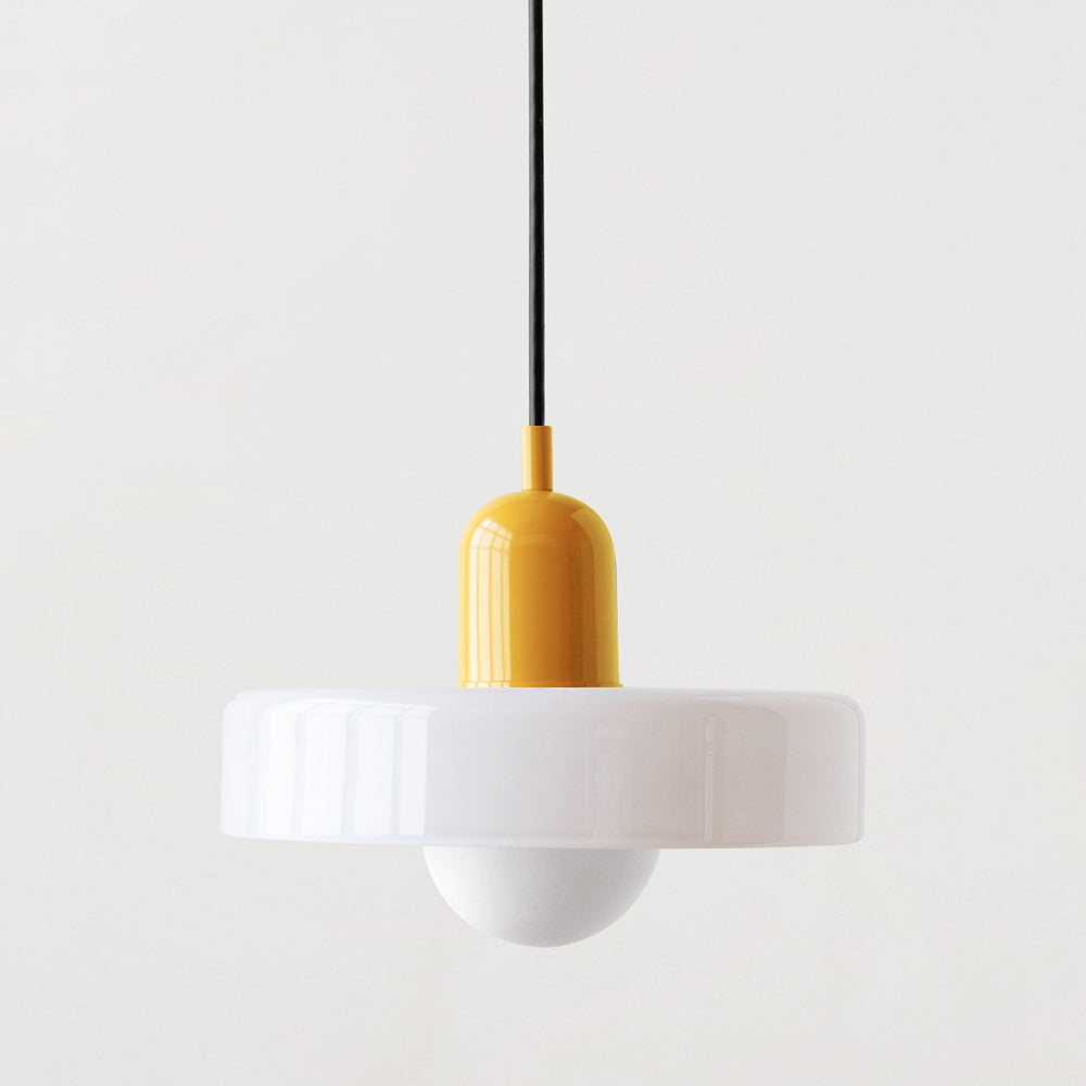Kleurrijke Bauhaus Hanglamp Met Tijdloos Glasontwerp