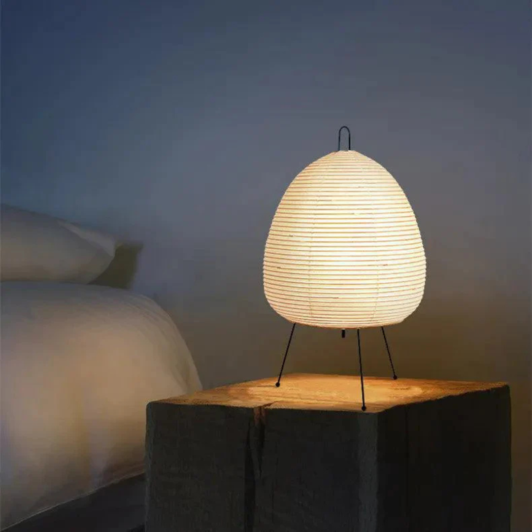 Shizuku - Japanse Vloerlamp van Rijstpapier | Minimalistische Staande Lamp met Warme Sfeerverlichting