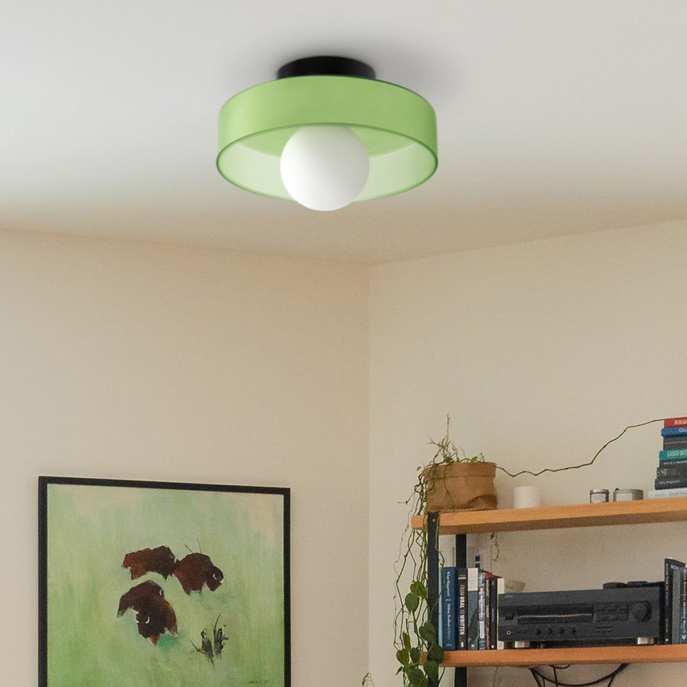 Moderne Ronde Plafondlamp van Glas – Stijlvolle Verlichting voor Keuken & Woonruimte