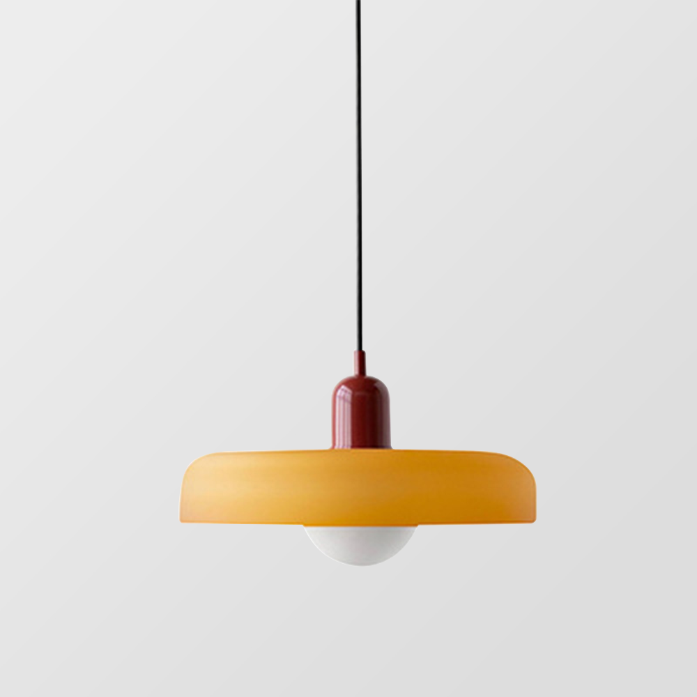 Kleurrijke Bauhaus Hanglamp Met Tijdloos Glasontwerp