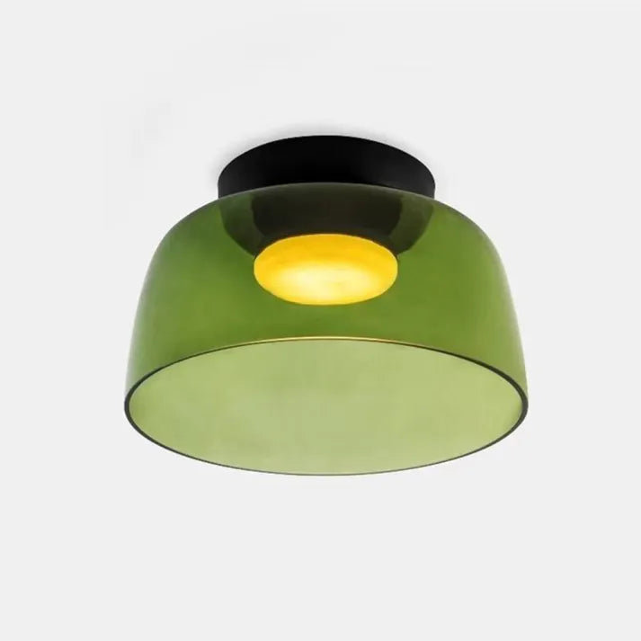 Plafondlamp met Glas in Middeleeuws Scandinavisch Design – LED Verlichting