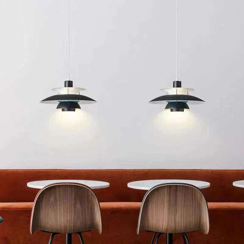 Moderne LED Hanglamp Met Scherm – Kleurrijk Metaaldesign – E27 Fitting