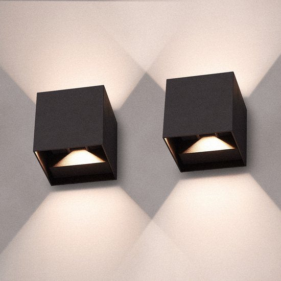 LumoCube LED-Wandlampen (1 + 1 Gratis ) - Stijlvolle Draadloze Verlichting