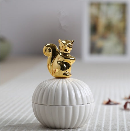 Decoratieve Opbergpot Met Dierenbeeld Voor Een Stijlvol Interieur