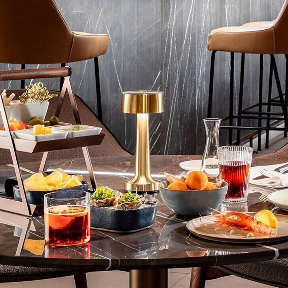 Dimbare LED Tafellamp Voor Restaurant, Bar & Thuisgebruik – Oplaadbaar & Stijlvol Design