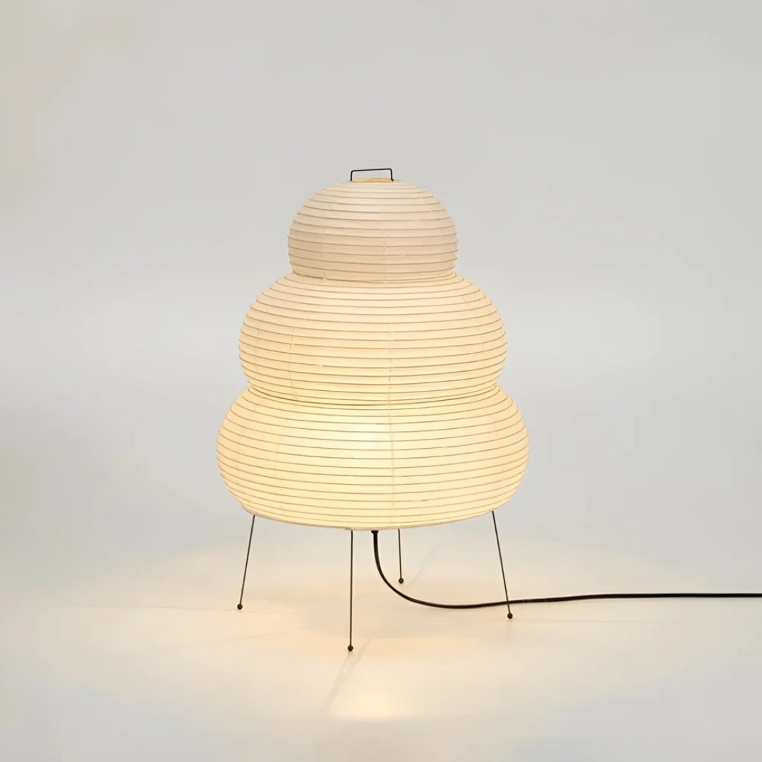 Zenko - Japanse Staande Lamp van Rijstpapier | Minimalistische Vloerlamp met Warme Sfeerverlichting