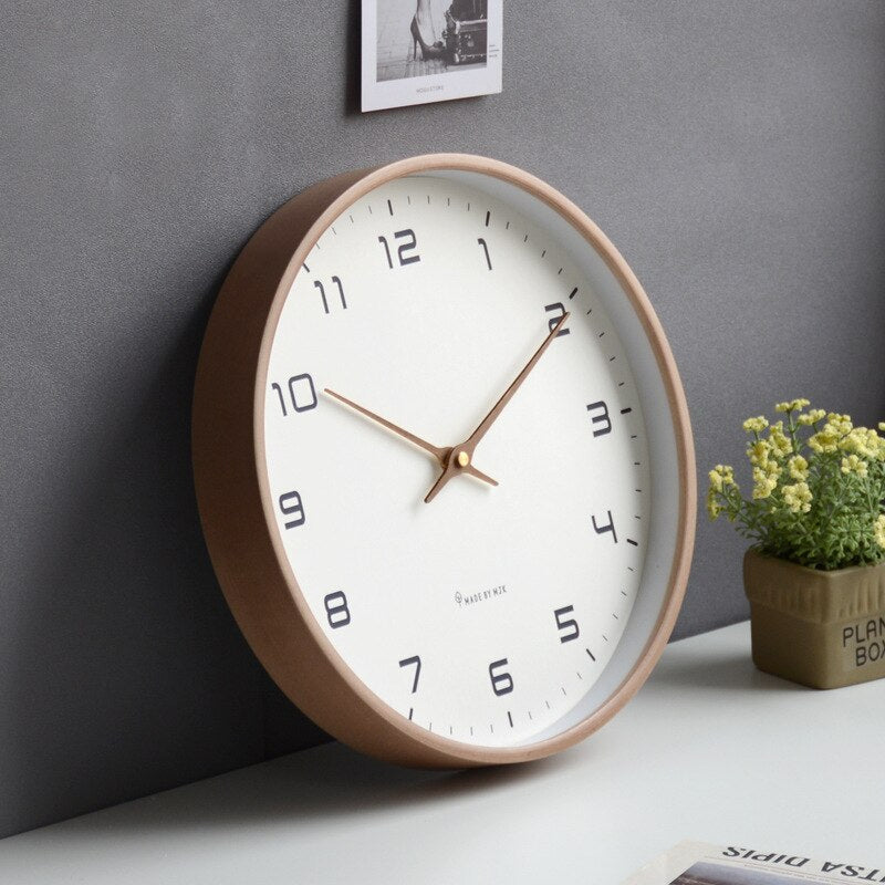 Houten Wandklok | Scandinavisch Design & Geluidloos