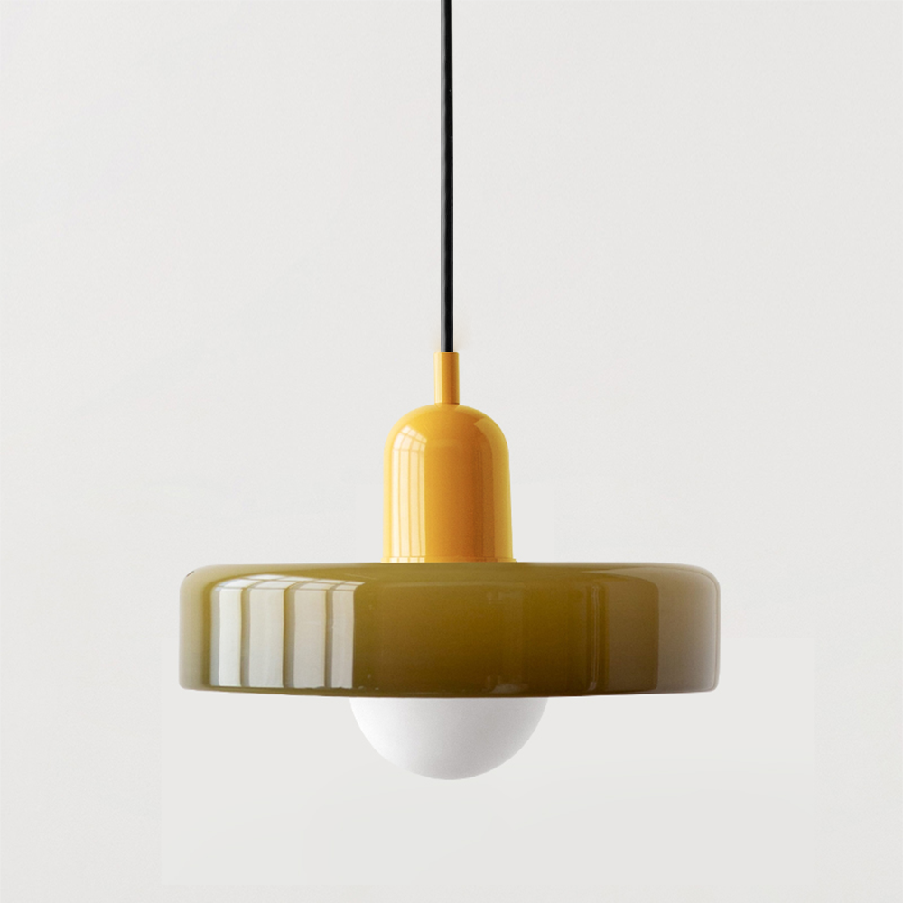 Kleurrijke Bauhaus Hanglamp Met Tijdloos Glasontwerp