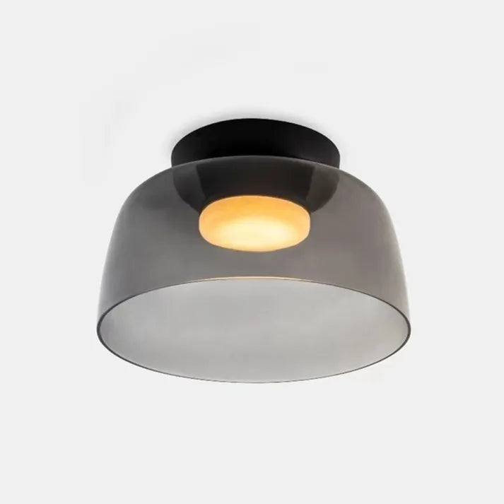 Plafondlamp met Glas in Middeleeuws Scandinavisch Design – LED Verlichting