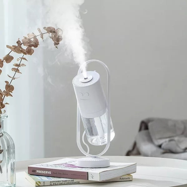 Cool Mist LED Humidifier – Ultrasone Luchtbevochtiger en Ionische Luchtzuiveraar met Nachtlampje