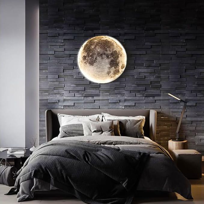 LunaGlow Wandlamp - Breng Magie In Je Kamer met Deze Verlichte Maanlamp