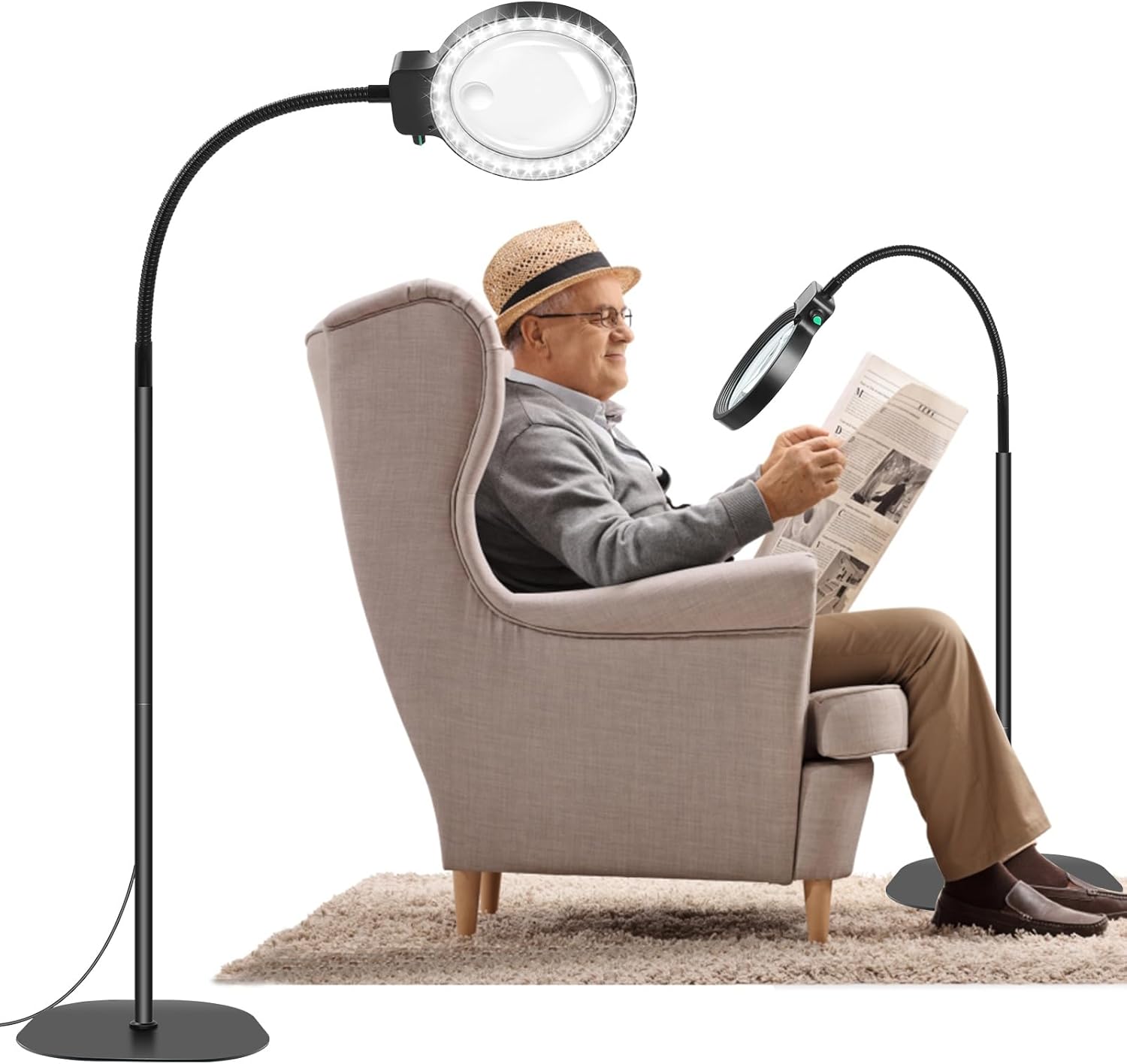LED Vergrootglas – Handsfree Leeslamp Voor Boeken, Handwerk & Hobby’s