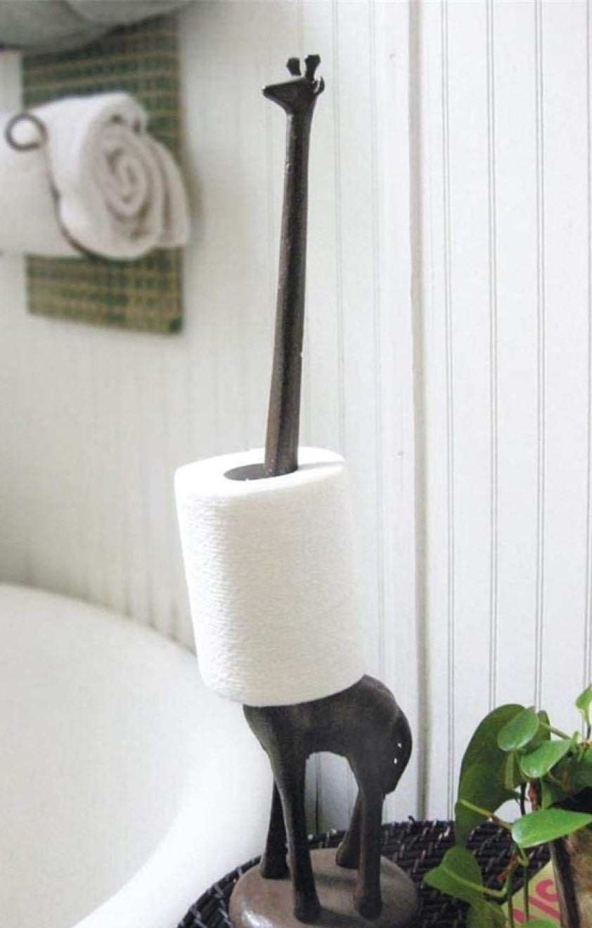Staande Giraffe Toilettenrolhouder | Decoratief & Speels