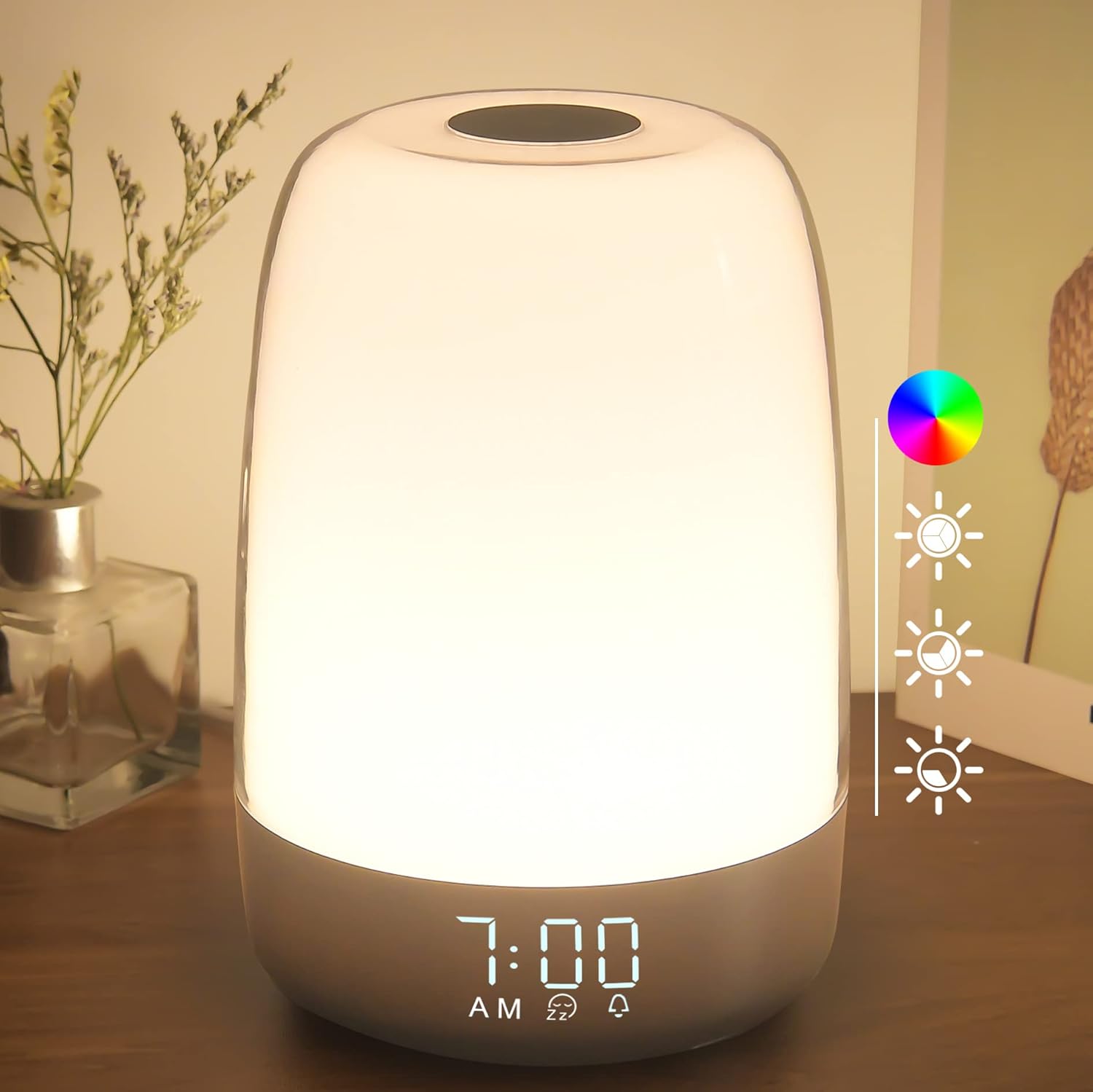 Aurora Wake-Up Light – Zonsopgang Wekker Met Zonsondergang & USB-C Oplaadbaar
