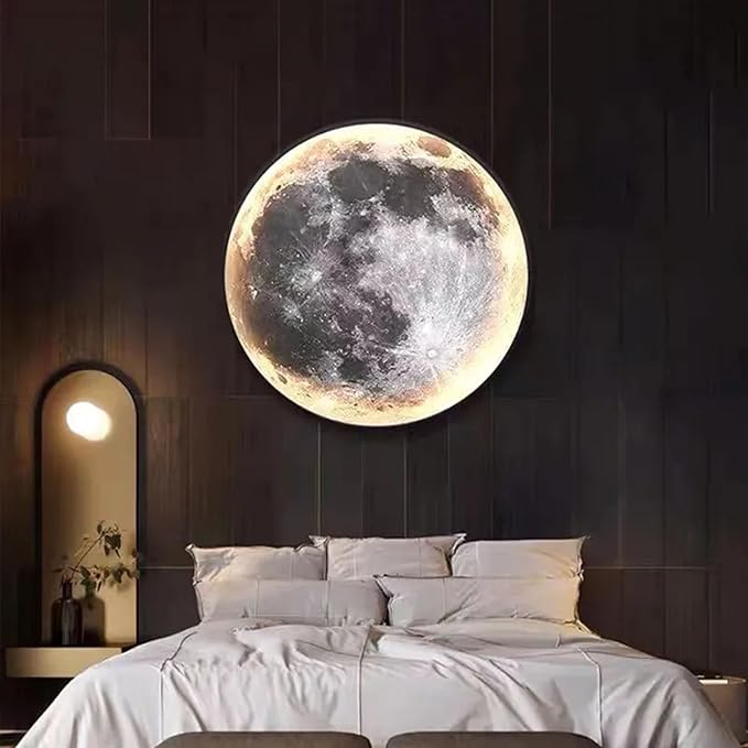 LunaGlow Wandlamp - Breng Magie In Je Kamer met Deze Verlichte Maanlamp