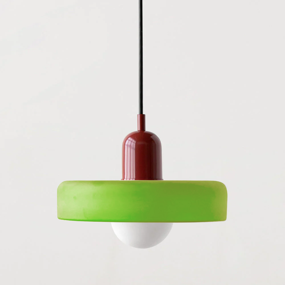 Kleurrijke Bauhaus Hanglamp Met Tijdloos Glasontwerp