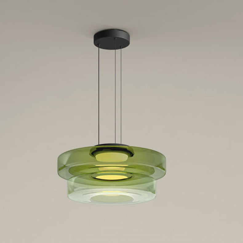 BauhausGlow - Glazen Hanglamp In Bauhaus-Stijl Met Warm Licht & Moderne Vormgeving