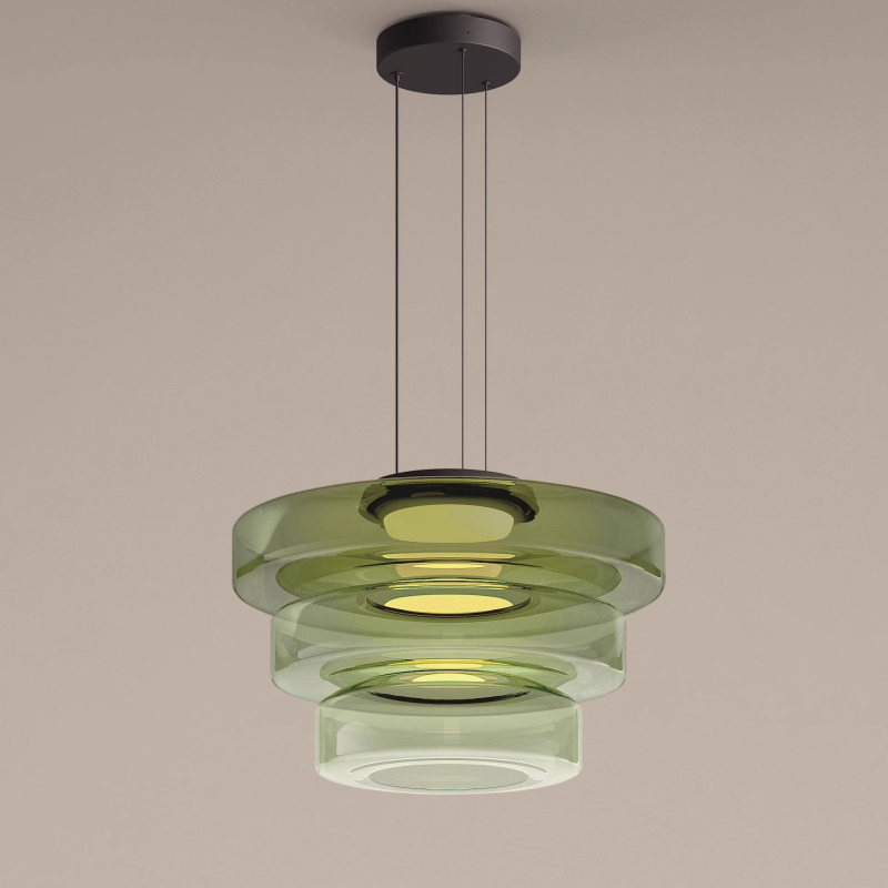 BauhausGlow - Glazen Hanglamp In Bauhaus-Stijl Met Warm Licht & Moderne Vormgeving