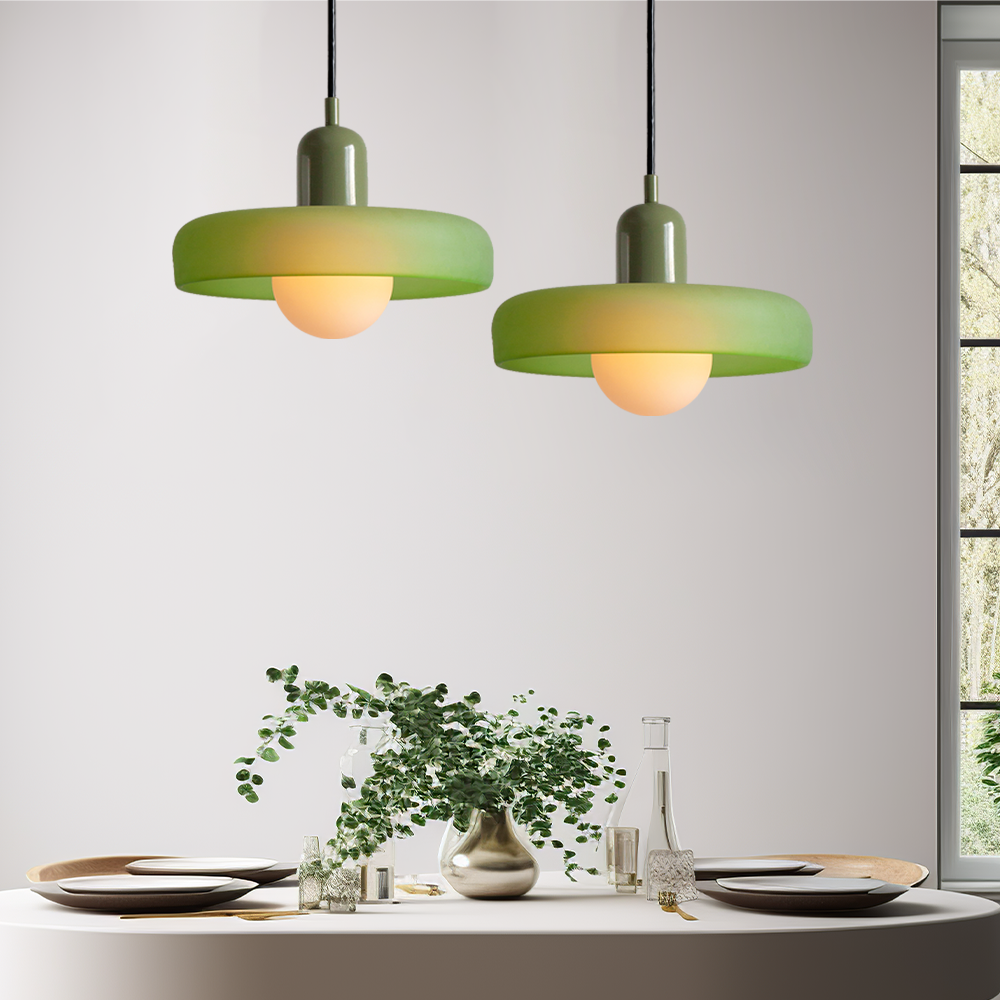 Kleurrijke Bauhaus Hanglamp Met Tijdloos Glasontwerp