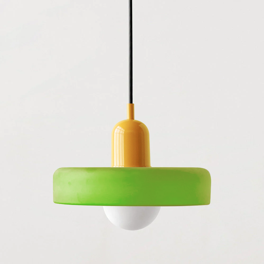 Kleurrijke Bauhaus Hanglamp Met Tijdloos Glasontwerp