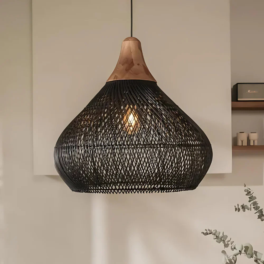 Boho Rieten Hanglamp – Sfeervol & Natuurlijk Voor Elk Interieur