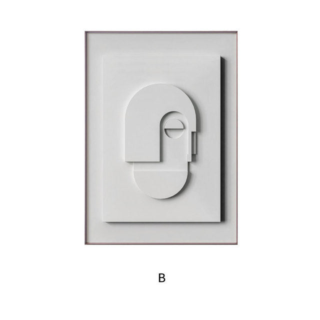 Moderne Abstracte Geometrische Wanddecoratie Voor Een Stijlvol Interieur