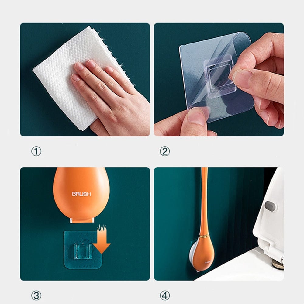 Moderne Siliconen Toiletborstel | Hygiënisch & Flexibel