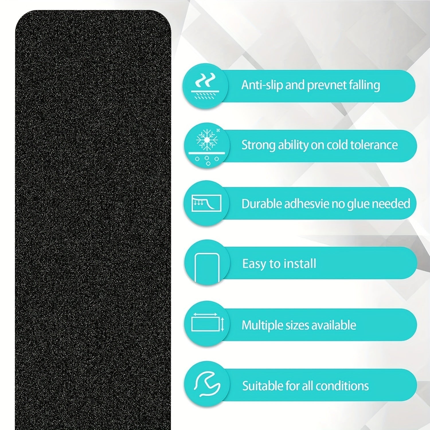 Anti-Slip Trapstrips (10-Pack) – Veiligheidstape Voor Traptreden - Weerbestendig & Extra Grip