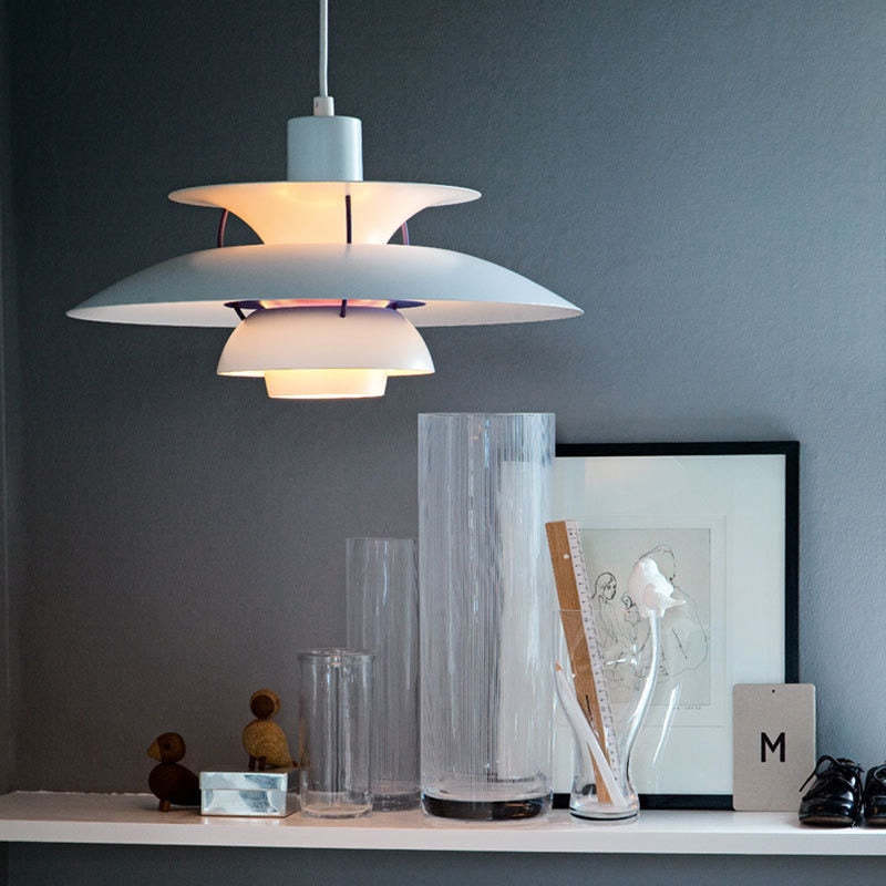 Moderne LED Hanglamp Met Scherm – Kleurrijk Metaaldesign – E27 Fitting