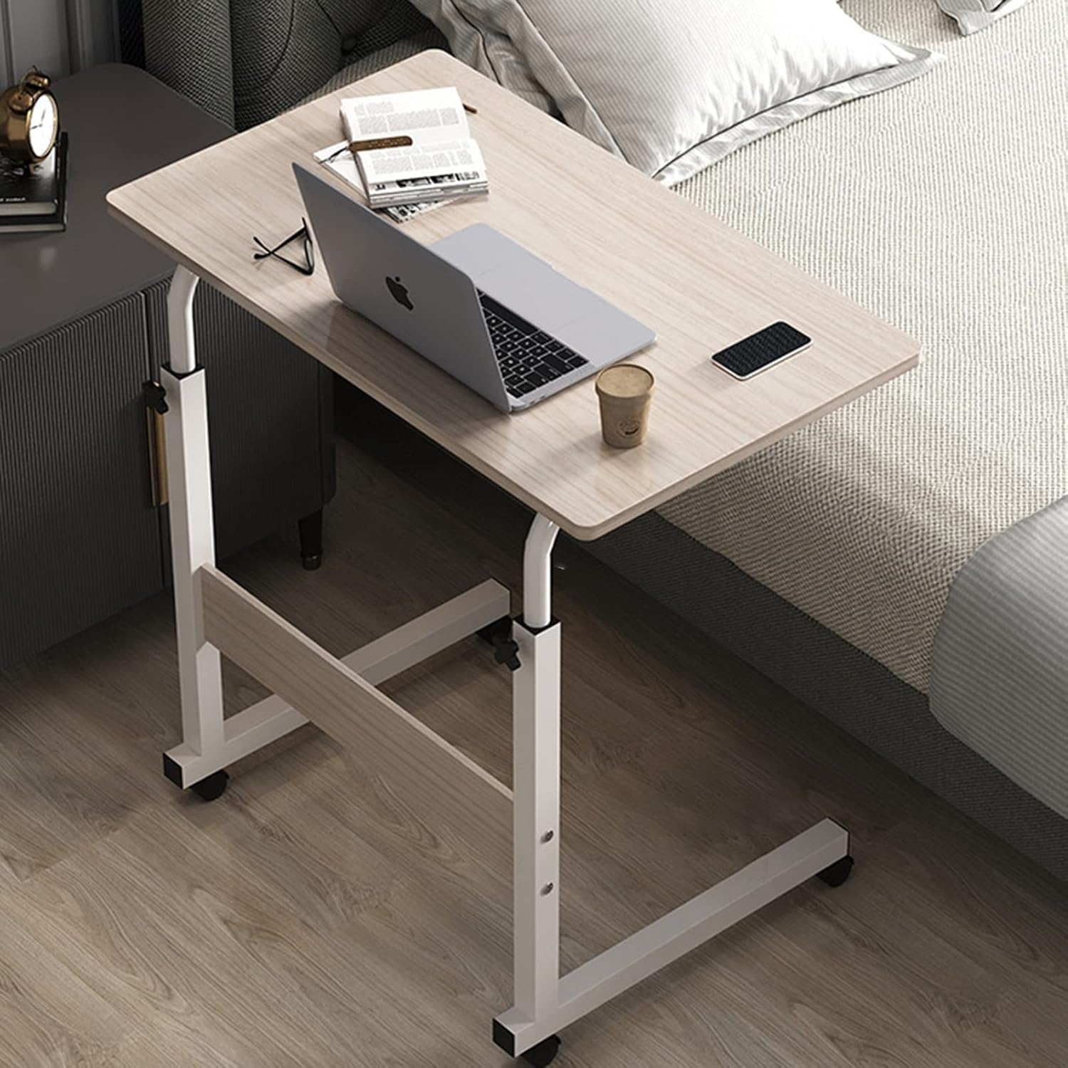 FlexDesk – Verstelbare & Verrijdbare Laptoptafel Voor Bed, Bank en Kantoor
