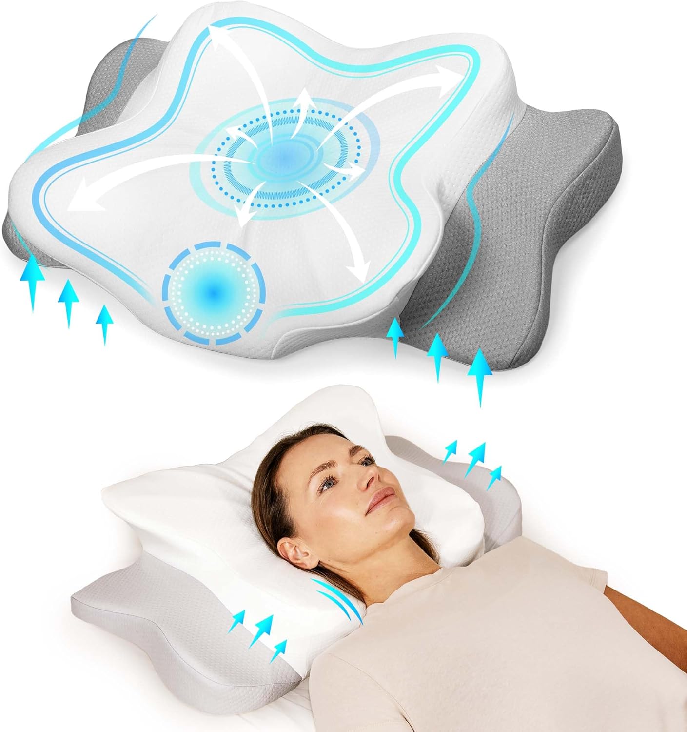 SleepSculpt 3D-Kussen – Orthopedisch Hoofdkussen Voor Optimale Ondersteuning