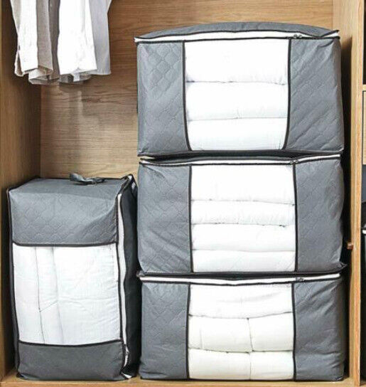 Opvouwbare Opbergzak Met Rits Voor Kleding, Dekens & Beddengoed