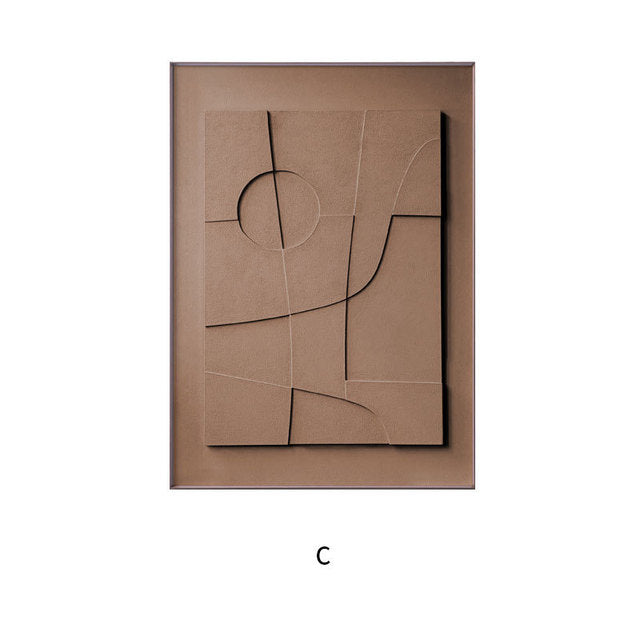 Moderne Abstracte Geometrische Wanddecoratie Voor Een Stijlvol Interieur