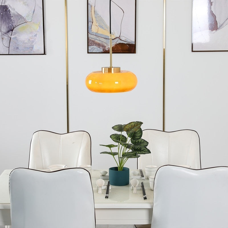 Hailie Brood Glazen Moderne Hanglamp | Dimbaar | E27 LED
