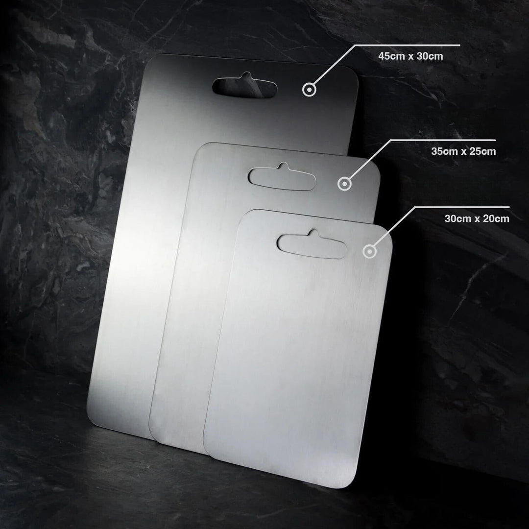 SteelSlice - Titanium Snijplank – Antibacterieel, BPA-Vrij & Ultra-Duurzaam
