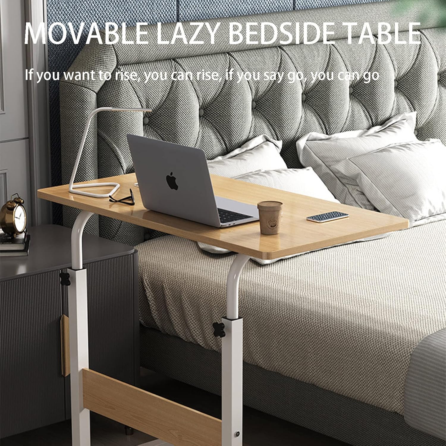 FlexDesk – Verstelbare & Verrijdbare Laptoptafel Voor Bed, Bank en Kantoor