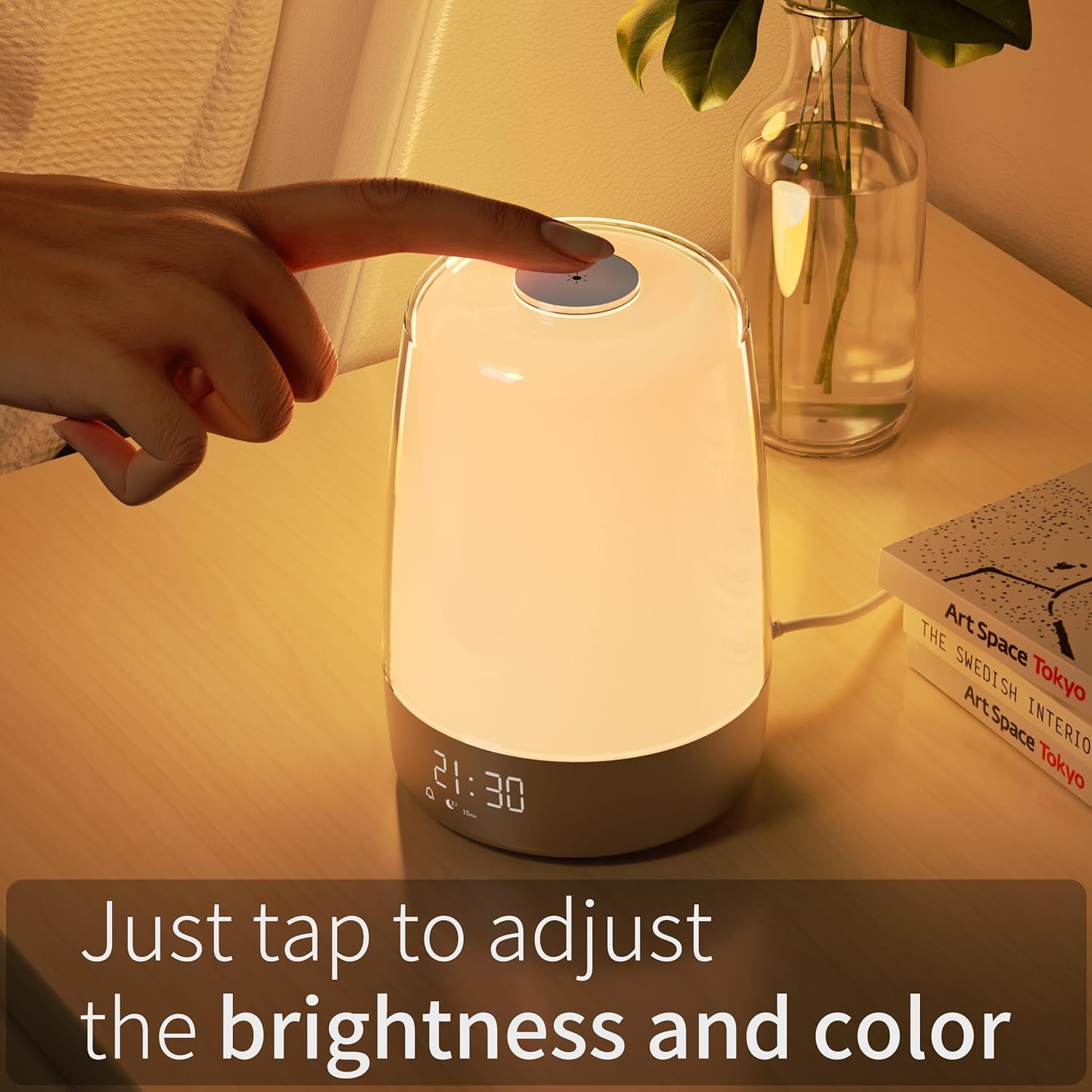 Aurora Wake-Up Light – Zonsopgang Wekker Met Zonsondergang & USB-C Oplaadbaar