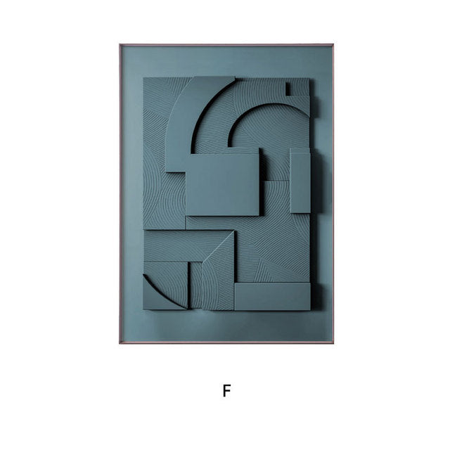 Moderne Abstracte Geometrische Wanddecoratie Voor Een Stijlvol Interieur