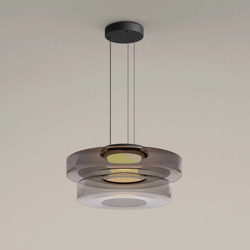 BauhausGlow - Glazen Hanglamp In Bauhaus-Stijl Met Warm Licht & Moderne Vormgeving