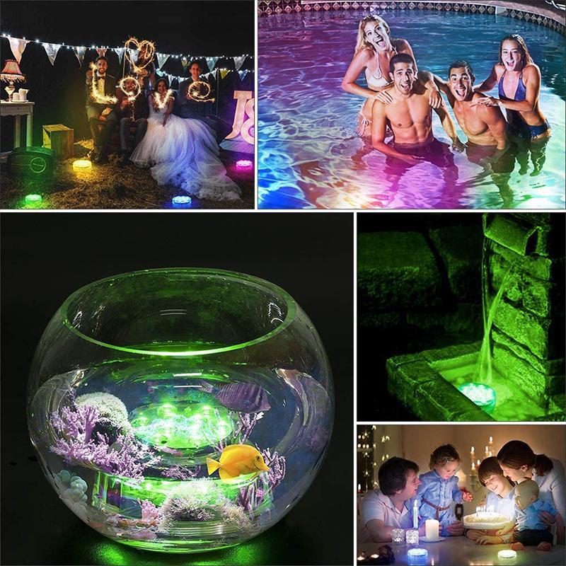 Waterdichte LED Lichtjes Met Afstandsbediening | RGB Zuignap Decoratie
