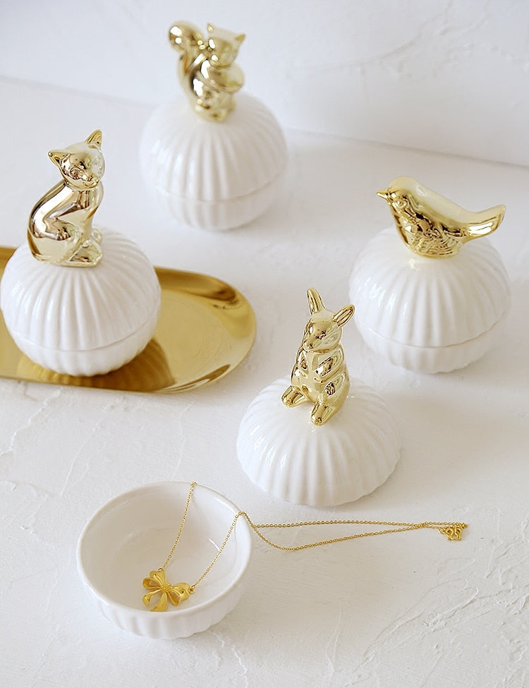 Decoratieve Opbergpot Met Dierenbeeld Voor Een Stijlvol Interieur