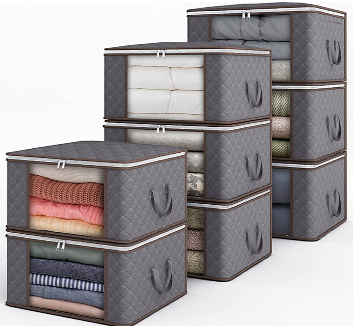 Opvouwbare Opbergzak Met Rits Voor Kleding, Dekens & Beddengoed