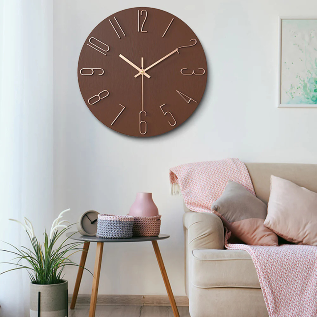 Moderne en Stille Wandklok | Stijlvol & Minimalistisch Ontwerp