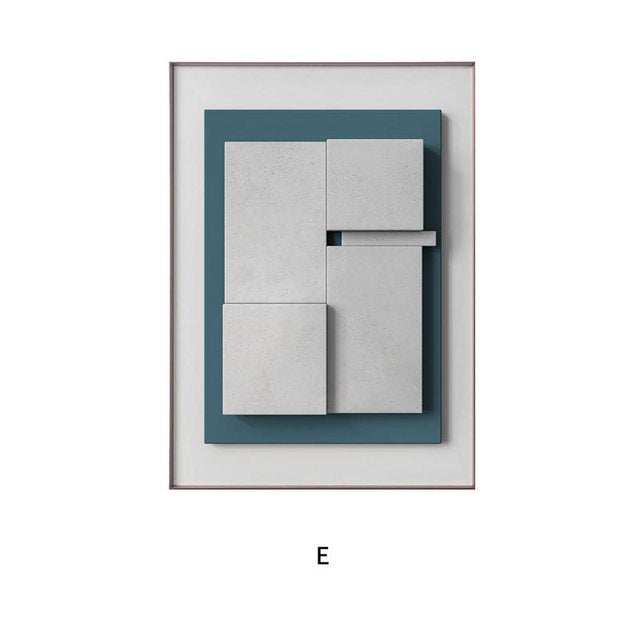 Moderne Abstracte Geometrische Wanddecoratie Voor Een Stijlvol Interieur