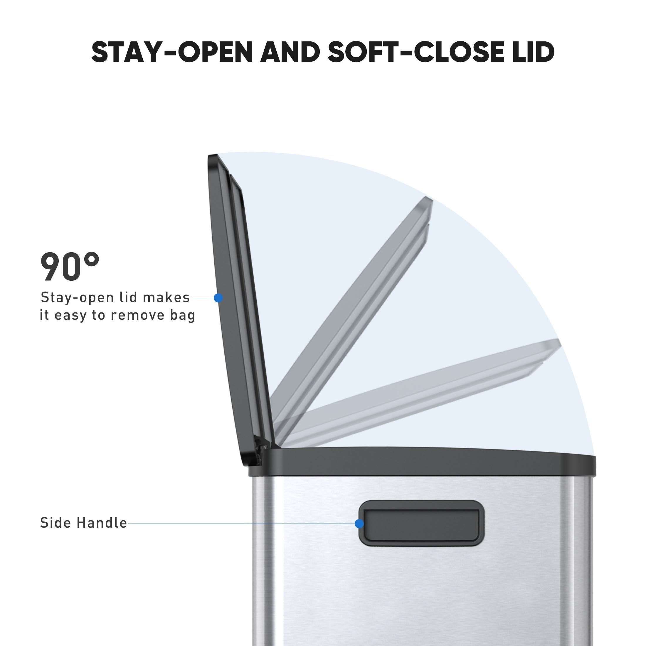 60L Afvalbak – Dubbele Compartimenten & Modern Design Voor Slim Afval Scheiden In De Keuken