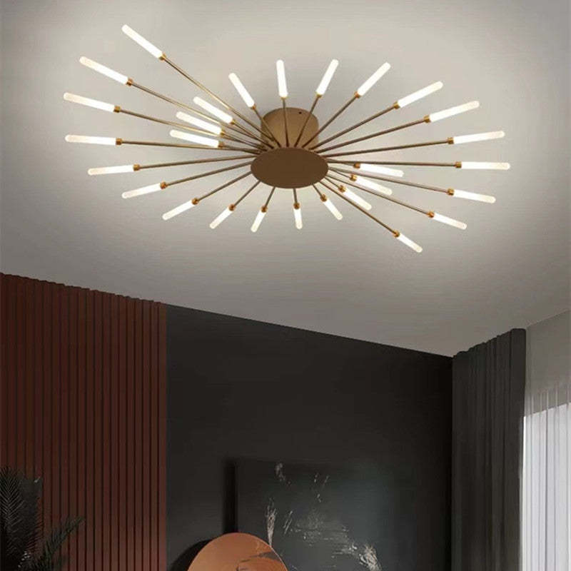 Vuurwerk Plafondlamp – Moderne LED Kroonluchter met Scandinavisch Design voor Woonkamer, Slaapkamer & Kinderkamer