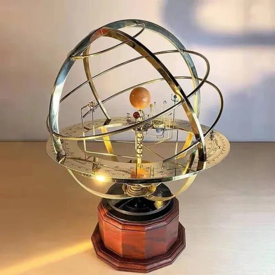 Messing Zonnestelsel Decoratie Met 5 Gedetailleerde Planeten Voor Stijlvolle Interieurs