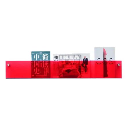 Transparante Acryl Wandplank Voor Tijdschriften & Stijlvolle Opbergruimte